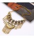 N2666 - Tassel Leaf Drop Necklace
